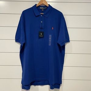 RALPH LAUREN POLO Men’s 2XL Mesh Polo Shirt in rugby Royal Blue